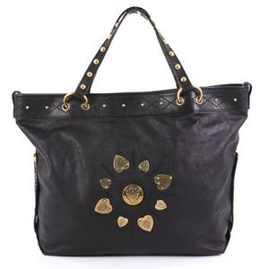 GUCCI AUTHENTIC Irina babouska tote black leather